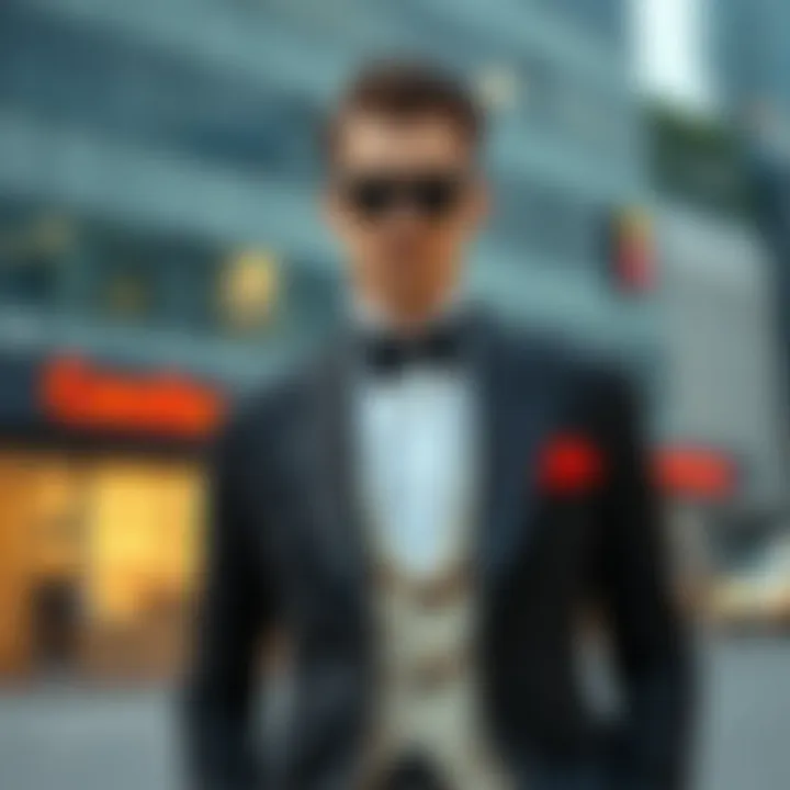 Contemporary tuxedo style for a sophisticated look