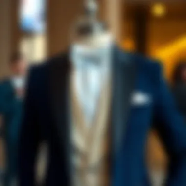 Elegant groom suit in a modern design