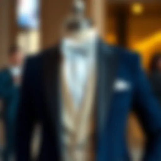 Elegant groom suit in a modern design