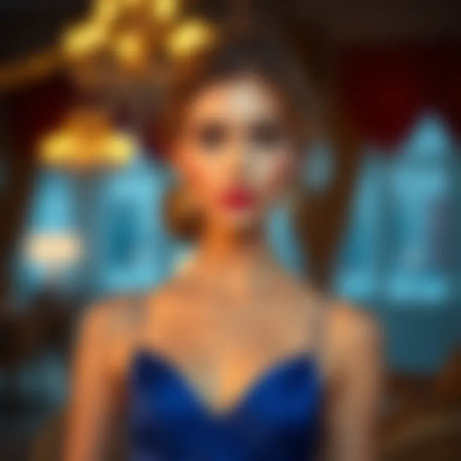 Elegant simple evening dress showcasing timeless beauty