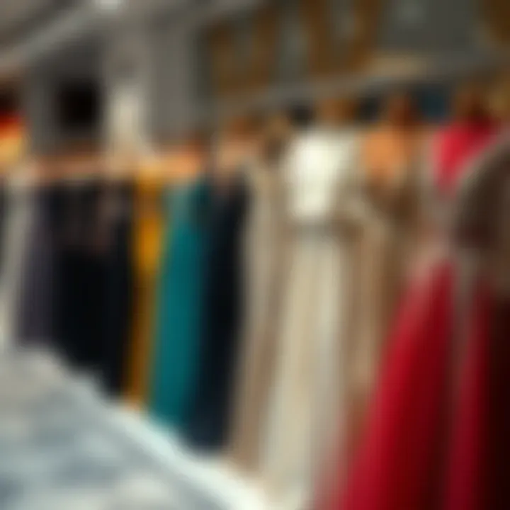 Diverse Evening Styles Different styles of evening gowns on display to illustrate variety