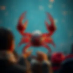 Astrological sign of Scorpio symbolizing strength and passion.