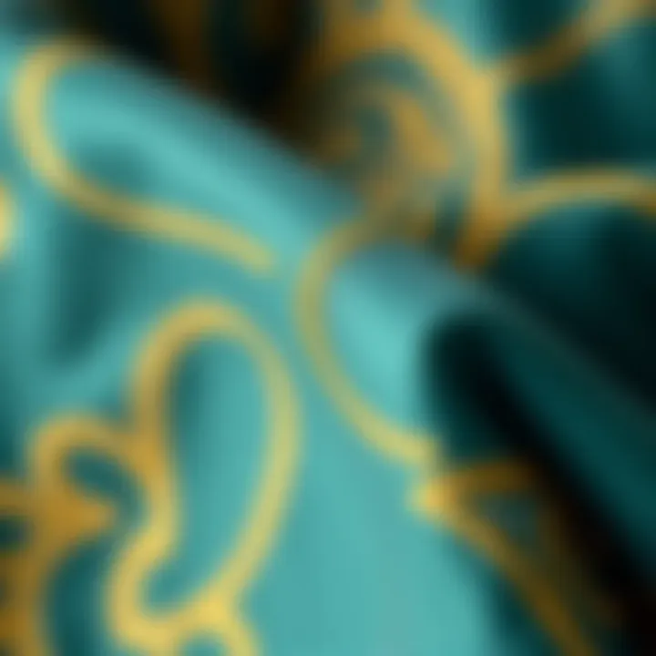 Close-up of the fabric used in the Altın Yıldız Takım highlighting its quality