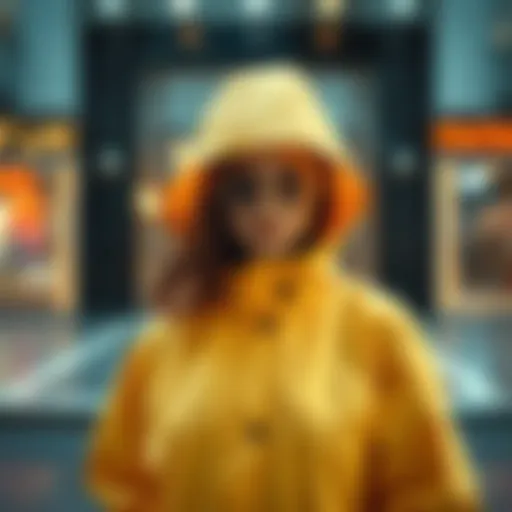 Stylish Armine raincoat showcasing elegance and functionality