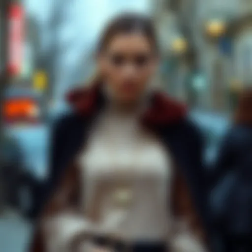 Chic Turtleneck Ensemble Elegant turtleneck sweater paired with stylish accessories