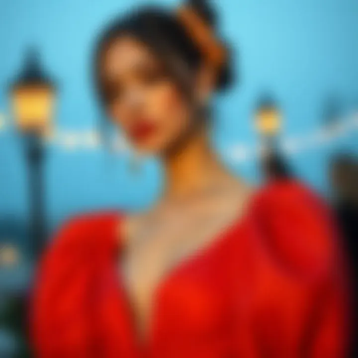 Color Palette Inspiration for Evening Wear Color palette inspiration for balloon sleeve dresses