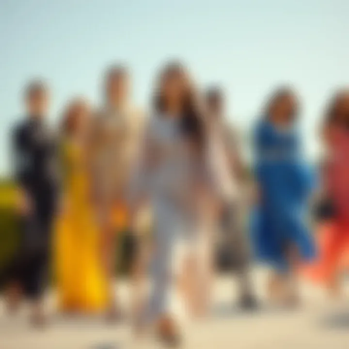 Versatility of Balloon Sleeve Dress Across Body Types Diverse body types showcasing the versatility of the dress