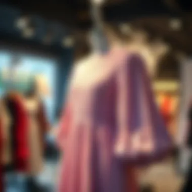 Elegance of Balloon Sleeve Pleated Dress Elegant balloon sleeve pleated dress displayed on a mannequin