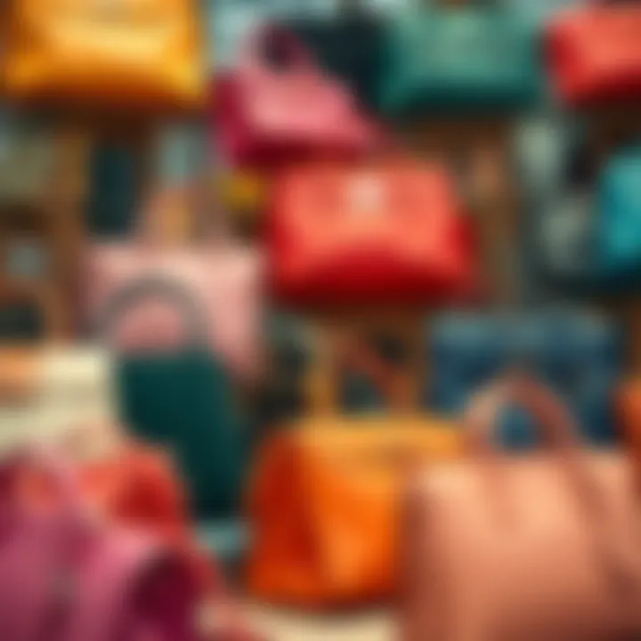 Diversity in Style: Pierre Cardin's Collection An array of Pierre Cardin handbags showcasing diverse styles and colors