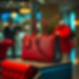 An elegant Pierre Cardin handbag displayed on a stylish surface