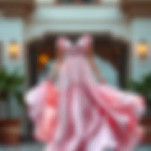 Flowing Elegance: A Summer Dress Elegant summer dress showcasing flowing fabric