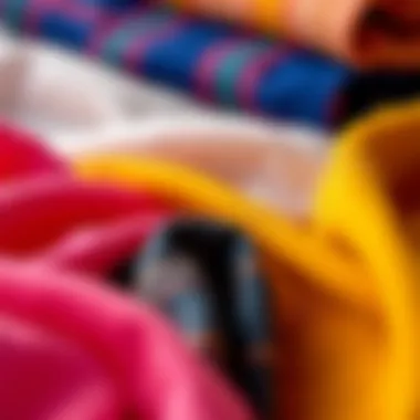 Diverse Fabric Choices Color palette showcasing various fabric textures