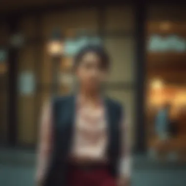 Elegant Layering Techniques Fashionable outfit featuring a layered vest