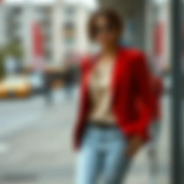 Casual Blazer Look Casual outfit featuring a blazer and jeans