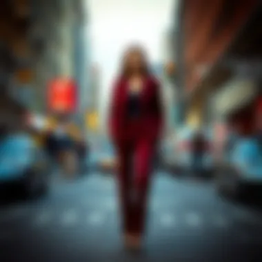 Sophisticated Blazer Ensemble Elegant blazer paired with tailored trousers