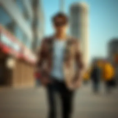 Trendy Blazer with Patterns Fashionable blazer with unique patterns