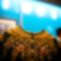 Elegant beaded shirt design showcasing intricate beadwork