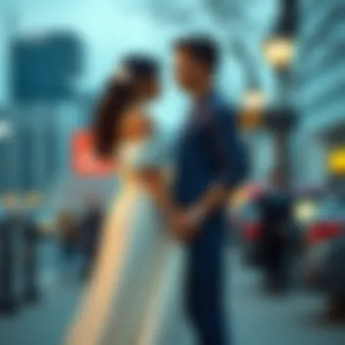 Modern Silhouette Engagement Dress Trendy engagement dress with modern silhouette