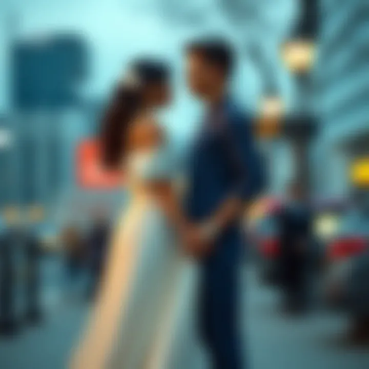 Modern Silhouette Engagement Dress Trendy engagement dress with modern silhouette