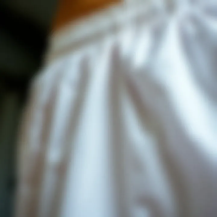 Quality Fabric Texture of White Boxer Close-up of fabric texture of a quality white boxer