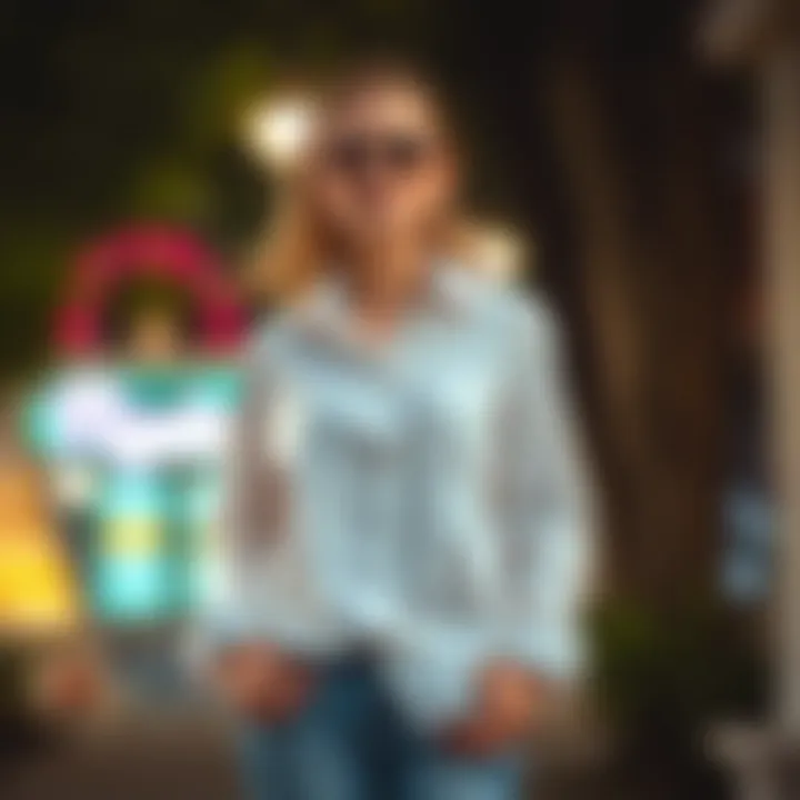 Stylish Casual Look with White Shirt and Denim Stylish casual look with white shirt and denim