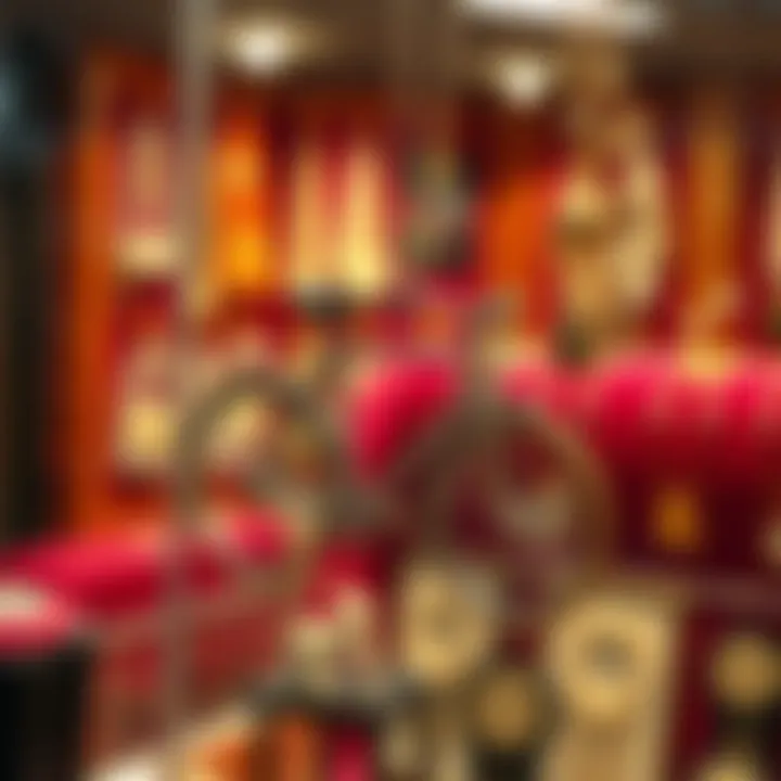 Bicycle Necklace Display Bicycle necklace in a jewelry display showcasing its appeal