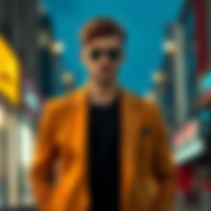 Showcasing Personal Style with a Blazer Jacket Demonstration of personal style with a blazer jacket