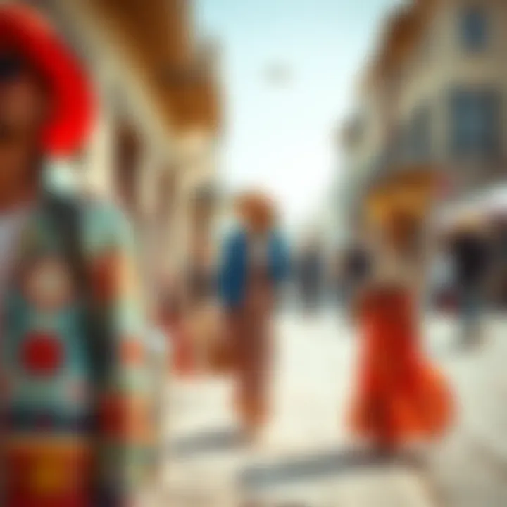 The Journey of Bohemian Fashion An artistic depiction of the evolution of bohemian fashion through the decades