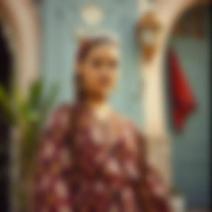 Bohemian Style Inspiration A beautifully styled bohemian outfit featuring layers and unique patterns