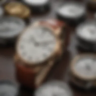 Historical evolution of bolero watches displayed