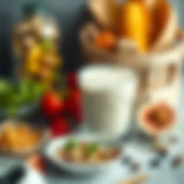 Nutritious Foods for Skin Health A healthy meal rich in nutrients that support skin health