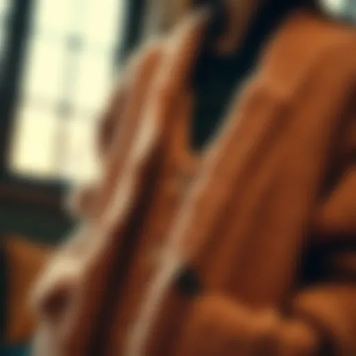 The Elegance of Plush Cardigans Luxurious plush cardigan draped elegantly