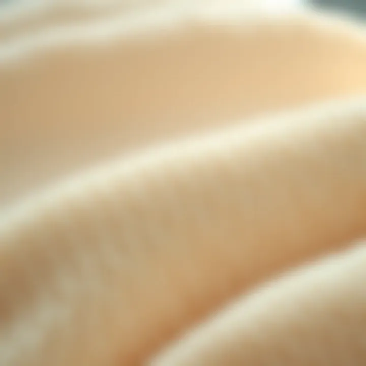 The Comfort of Plush Fabric Close-up of plush fabric showcasing softness