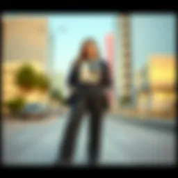 Sophisticated plus-size outfit with trousers