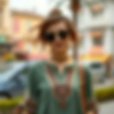 Casual Look with Buzi Tunic Casual buzi tunic paired with trendy accessories