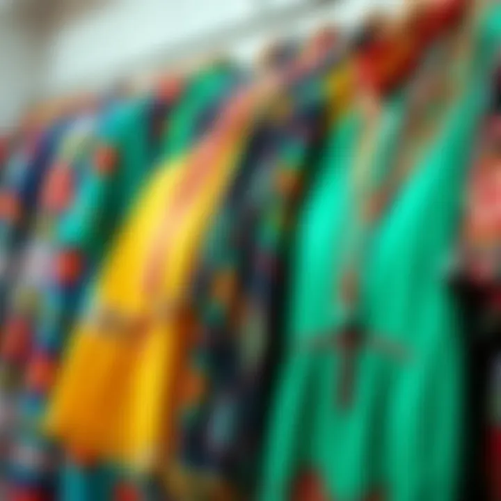 Diverse Fabrics of Buzi Tunics Colorful array of buzi tunics in various fabrics