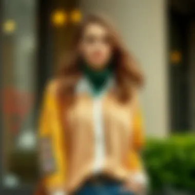 Balancing Casual Elegance Casual yet elegant outfit featuring a sweater and shirt