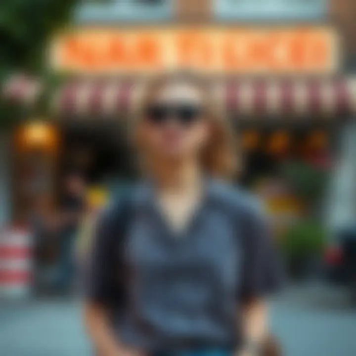 Casual nar çiçeği shirt with summer accessories