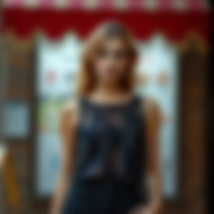 Layering for Elegance on Special Occasions Fashionable layering of lace tank top for special occasions