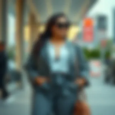 Comfortable and chic plus-size fashion ensemble