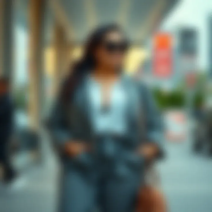 Comfortable and chic plus-size fashion ensemble