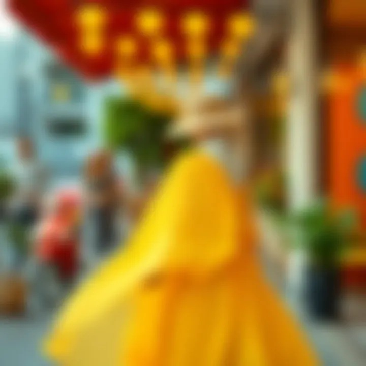 Stylish chiffon pantolon etek in solid color