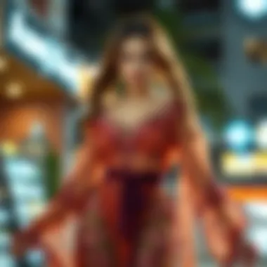 Trendy chiffon pantolon etek with unique design