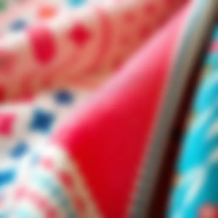 Textures and Patterns: Understanding Fabric Choices Close-up of fabric texture and patterns