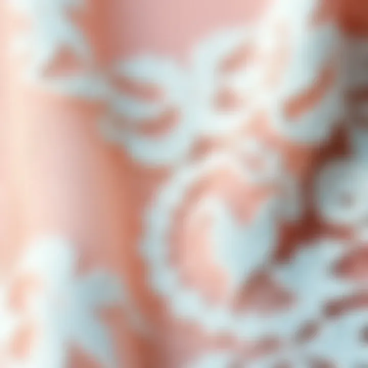 Exploring the Texture and Craftsmanship of Lace Close-up of lace fabric texture