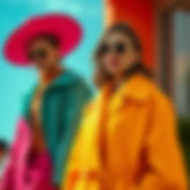 Colorful combinations of summer coats