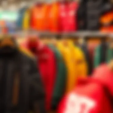 Diverse Styles of Plus-Size Jackets Colorful selection of plus-size jackets on display