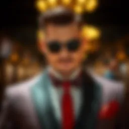 Elegant groom's attire showcasing modern fashion trends