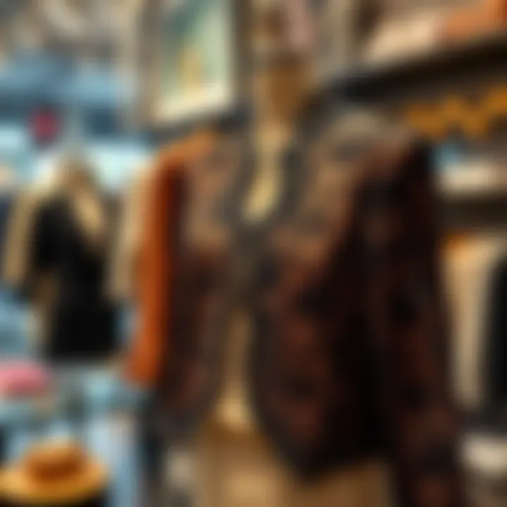 Lace jacket displayed in a boutique setting