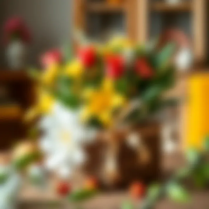 An elegant bouquet of flowers, illustrating the beauty of traditional gift-giving.